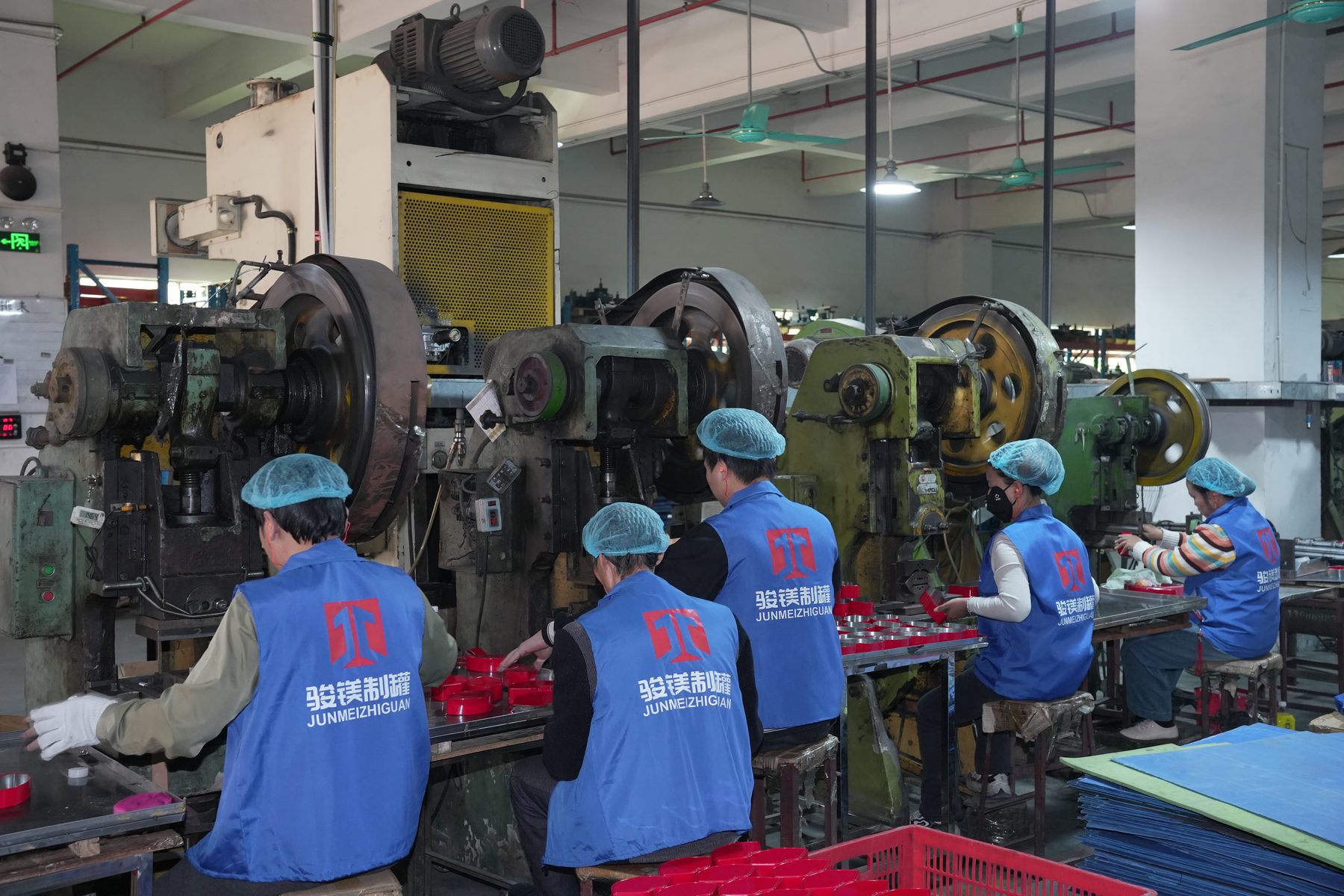 Tin packaging press forming process