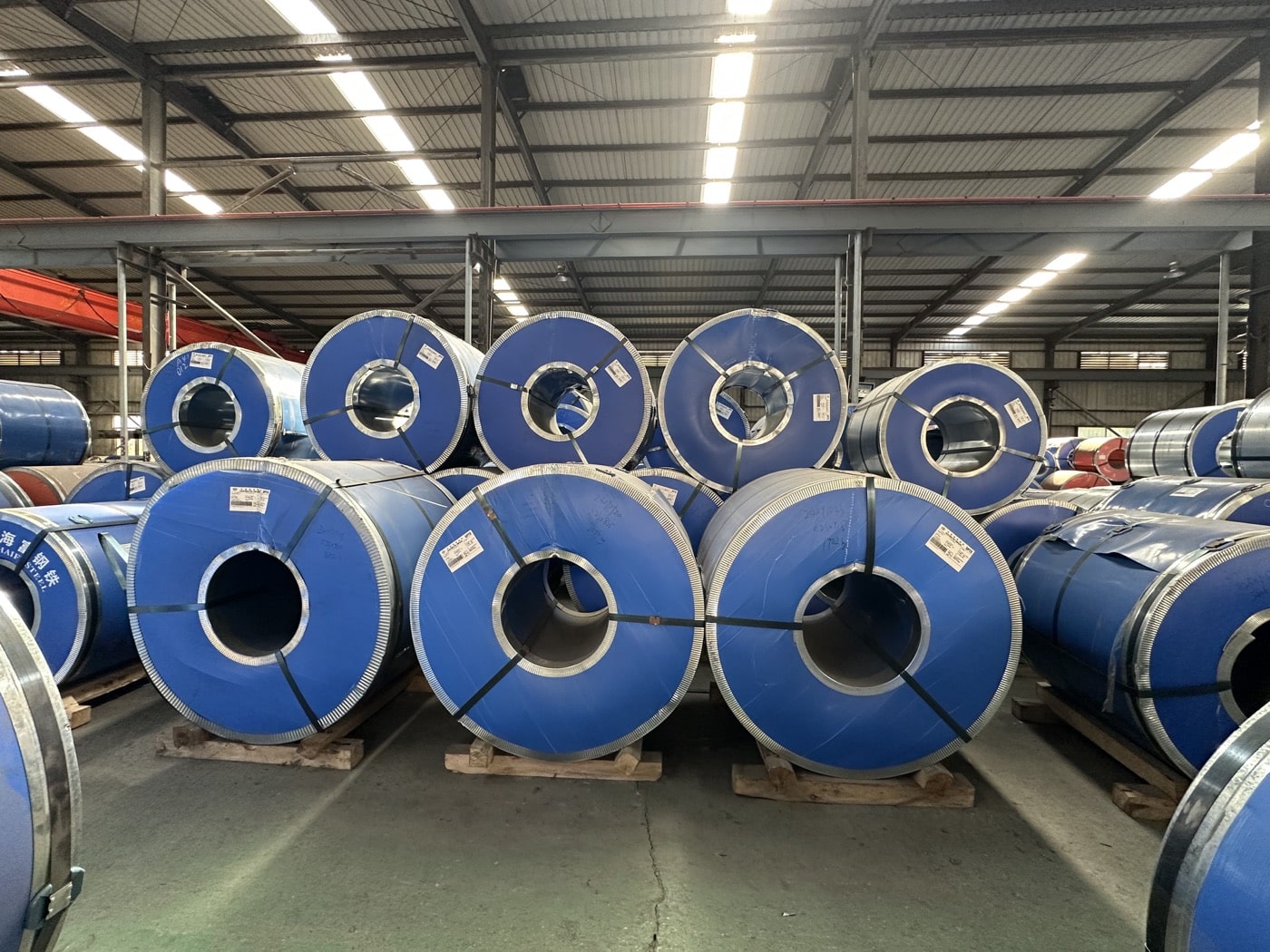 Tinplate raw material prepared for production
